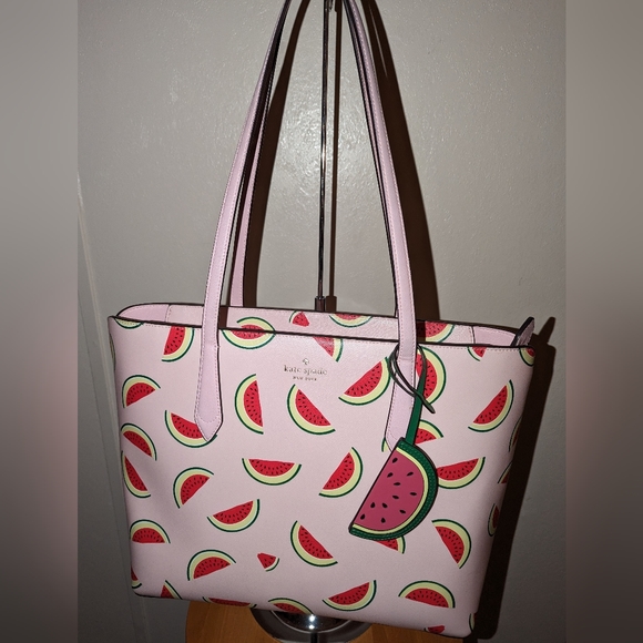 kate spade Handbags - Kate Spade Marlee Watermelon Party Tote Pink with Watermelons EUC